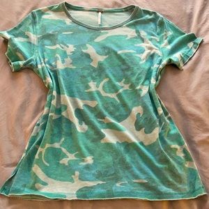 Free People Camo Tee